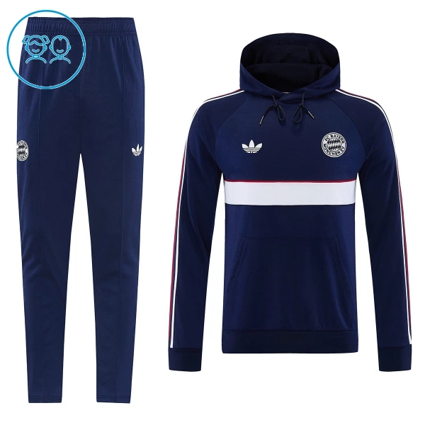 Bayern München Hoodie Trainingssweaterset Kind 2026/27 Grijze Bayern München Hoodie Trainingssweaterset Kind 2026/27 Grijze