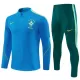 Brazilië Trainingssweaterset Heren 2026/27 Kwartrits Blauwe Brazilië Trainingssweaterset Heren 2026/27 Kwartrits Blauwe