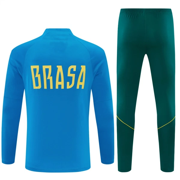 Brazilië Trainingssweaterset Heren 2026/27 Kwartrits Blauwe