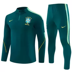 Brazilië Trainingssweaterset Heren 2026/27 Kwartrits Groene Brazilië Trainingssweaterset Heren 2026/27 Kwartrits Groene