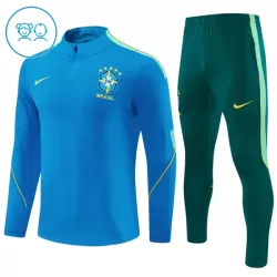 Brazilië Trainingssweaterset Kind 2026/27 Kwartrits Blauwe Brazilië Trainingssweaterset Kind 2026/27 Kwartrits Blauwe