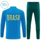Brazilië Trainingssweaterset Kind 2026/27 Kwartrits Blauwe