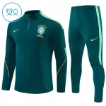 Brazilië Trainingssweaterset Kind 2026/27 Kwartrits Groene