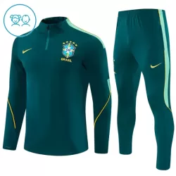 Brazilië Trainingssweaterset Kind 2026/27 Kwartrits Groene Brazilië Trainingssweaterset Kind 2026/27 Kwartrits Groene