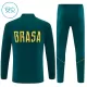 Brazilië Trainingssweaterset Kind 2026/27 Kwartrits Groene