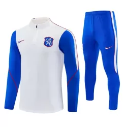Chelsea Trainingssweaterset Heren 2026/27 Kwartrits Witte Chelsea Trainingssweaterset Heren 2026/27 Kwartrits Witte