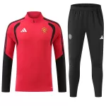 Manchester United Trainingssweaterset Heren 2026/27 Kwartrits Rode