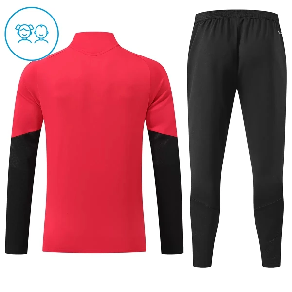 Manchester United Trainingssweaterset Kind 2026/27 Kwartrits Rode