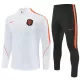 Nederland Trainingssweaterset Heren 2026/27 Kwartrits Witte Nederland Trainingssweaterset Heren 2026/27 Kwartrits Witte