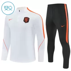 Nederland Trainingssweaterset Kind 2026/27 Kwartrits Witte Nederland Trainingssweaterset Kind 2026/27 Kwartrits Witte