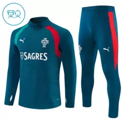 Portugal Trainingssweaterset Kind 2026/27 Kwartrits Blauwe Portugal Trainingssweaterset Kind 2026/27 Kwartrits Blauwe