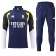Real Madrid Trainingssweaterset Heren 2026/27 Kwartrits Blauwe Real Madrid Trainingssweaterset Heren 2026/27 Kwartrits Blauwe