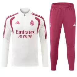 Real Madrid Trainingssweaterset Heren 2026/27 Kwartrits Witte Real Madrid Trainingssweaterset Heren 2026/27 Kwartrits Witte