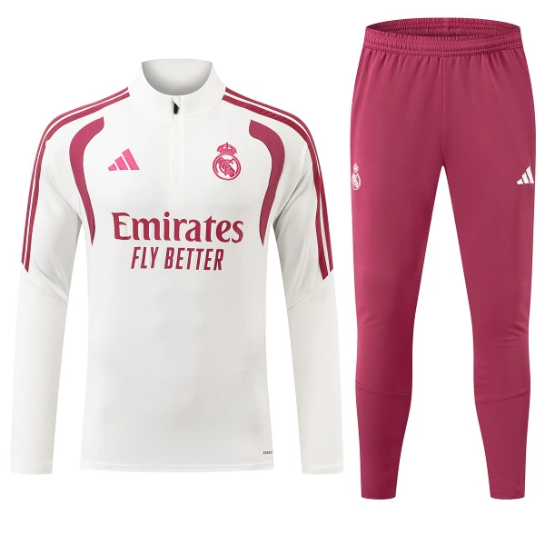 Real Madrid Trainingssweaterset Heren 2026/27 Kwartrits Witte