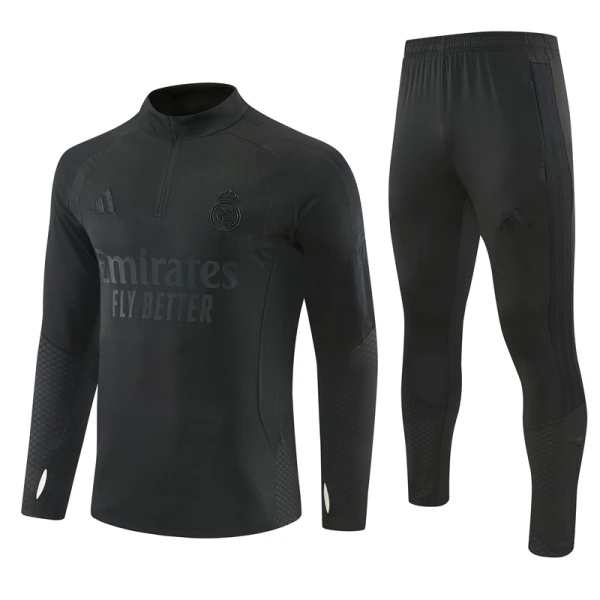 Real Madrid Trainingssweaterset Heren 2026/27 Kwartrits Zwarte
