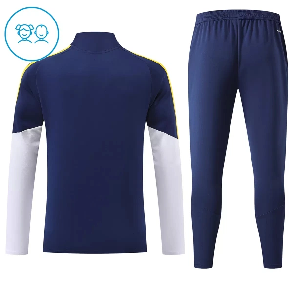 Real Madrid Trainingssweaterset Kind 2026/27 Kwartrits Blauwe
