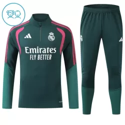 Real Madrid Trainingssweaterset Kind 2026/27 Kwartrits Groene Real Madrid Trainingssweaterset Kind 2026/27 Kwartrits Groene