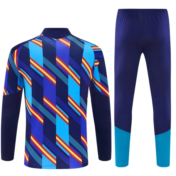 Spanje Trainingssweaterset Heren 2026/27 Kwartrits Blauwe
