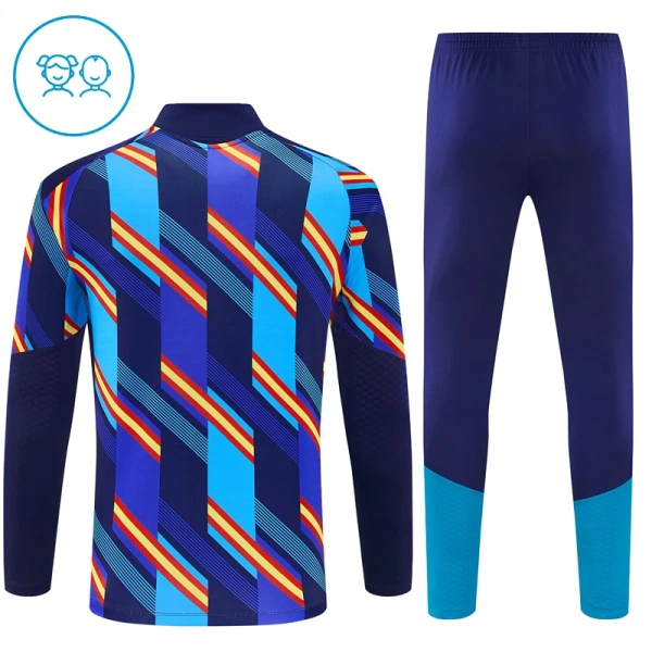 Spanje Trainingssweaterset Kind 2026/27 Kwartrits Blauwe