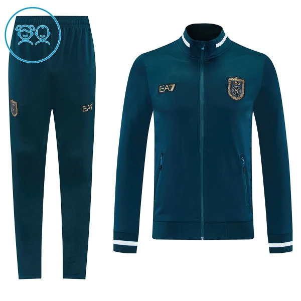 SSC Napoli Trainingsjack Pak Kind 2026/27 Grijze SSC Napoli Trainingsjack Pak Kind 2026/27 Grijze