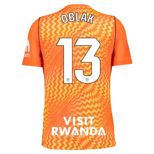 Atlético Madrid Oblak 13 Keeper Shirt Heren 2026/27 Oranje Atlético Madrid Oblak 13 Keeper Shirt Heren 2026/27 Oranje