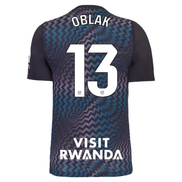 Atlético Madrid Oblak 13 Keeper Shirt Heren 2026/27 Zwarte Atlético Madrid Oblak 13 Keeper Shirt Heren 2026/27 Zwarte