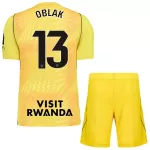 Atlético Madrid Oblak 13 Keeper Tenue Kind 2026/27 Gele