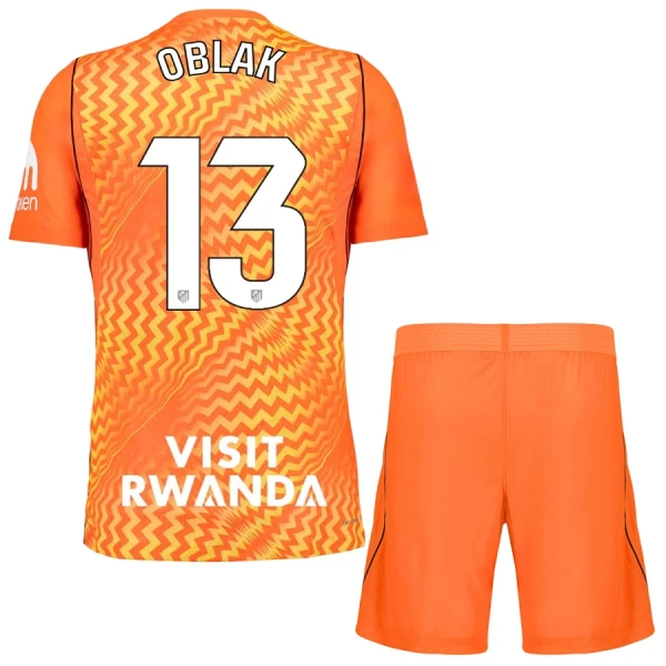 Atlético Madrid Oblak 13 Keeper Tenue Kind 2026/27 Oranje Atlético Madrid Oblak 13 Keeper Tenue Kind 2026/27 Oranje
