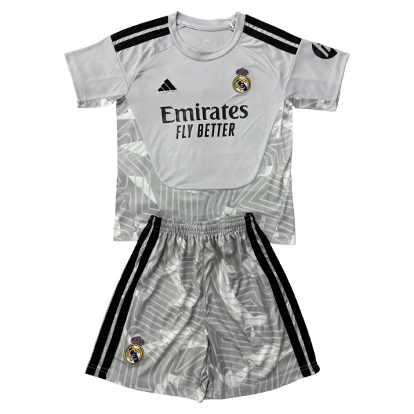 Real Madrid Keeper Tenue Kind 2026/27 Grijze Real Madrid Keeper Tenue Kind 2026/27 Grijze