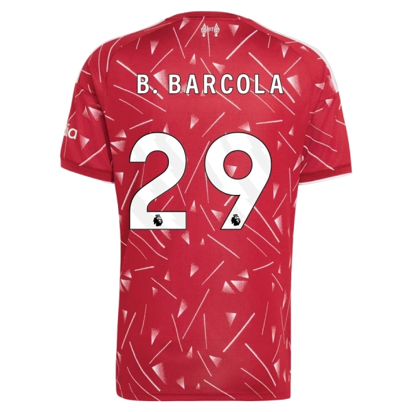Liverpool B. Barcola 29 Shirt Heren Thuis 2026/27 Liverpool B. Barcola 29 Shirt Heren Thuis 2026/27