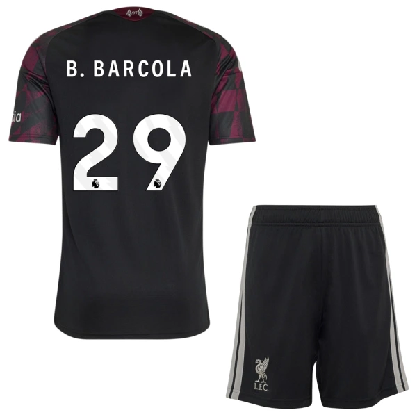 Liverpool B. Barcola 29 Tenue Kind Derde 2026/27 Liverpool B. Barcola 29 Tenue Kind Derde 2026/27