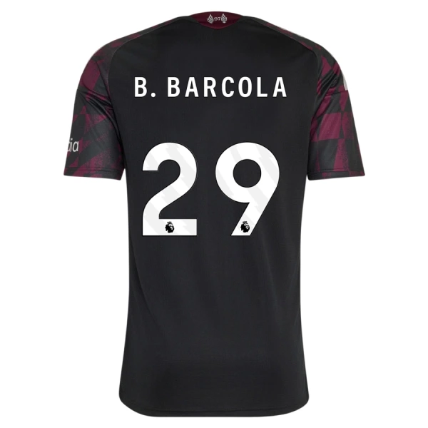 Liverpool B. Barcola 29 Tenue Kind Derde 2026/27