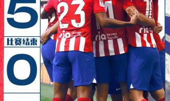 Atletico Madrid versloeg Las Palmas met 5-0, de kwartfinales van de Champions League gaan beginnen