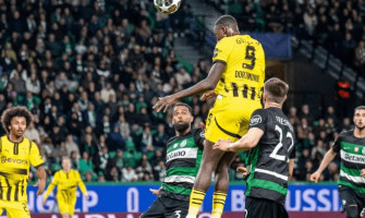 Sporting CP verloor met 0-3 van Dortmund, de trainerswissel heeft het team in de problemen gebracht